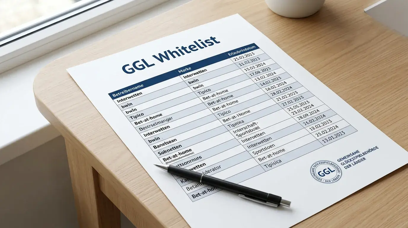 GGL Whitelist Squash Wettanbieter – offizielle GGL-Lizenzliste legaler Buchmacher für Squash Kombiwetten in Deutschland