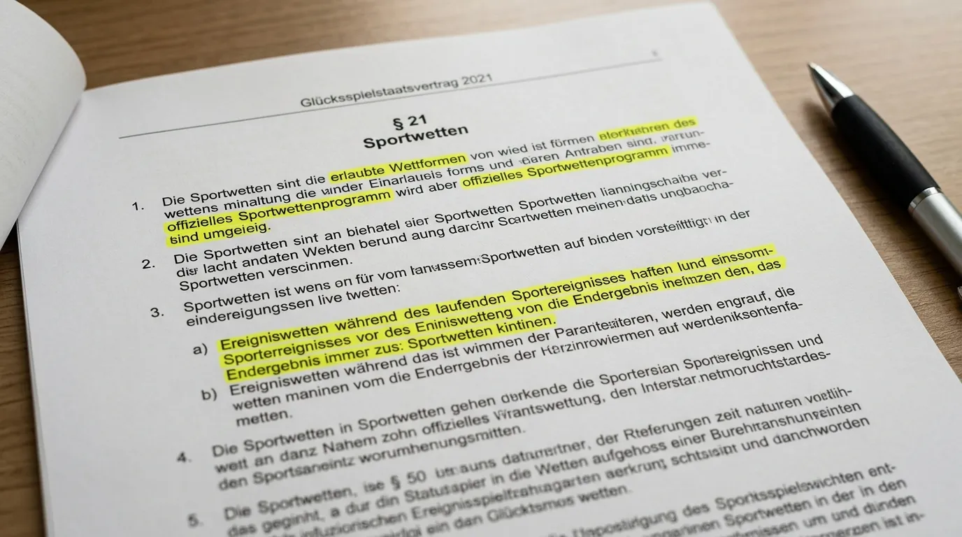 GlüStV 2021 § 21 Sportwetten: Erlaubte Wettformen und das GGL-Sportwettprogramm für Kombiwetten