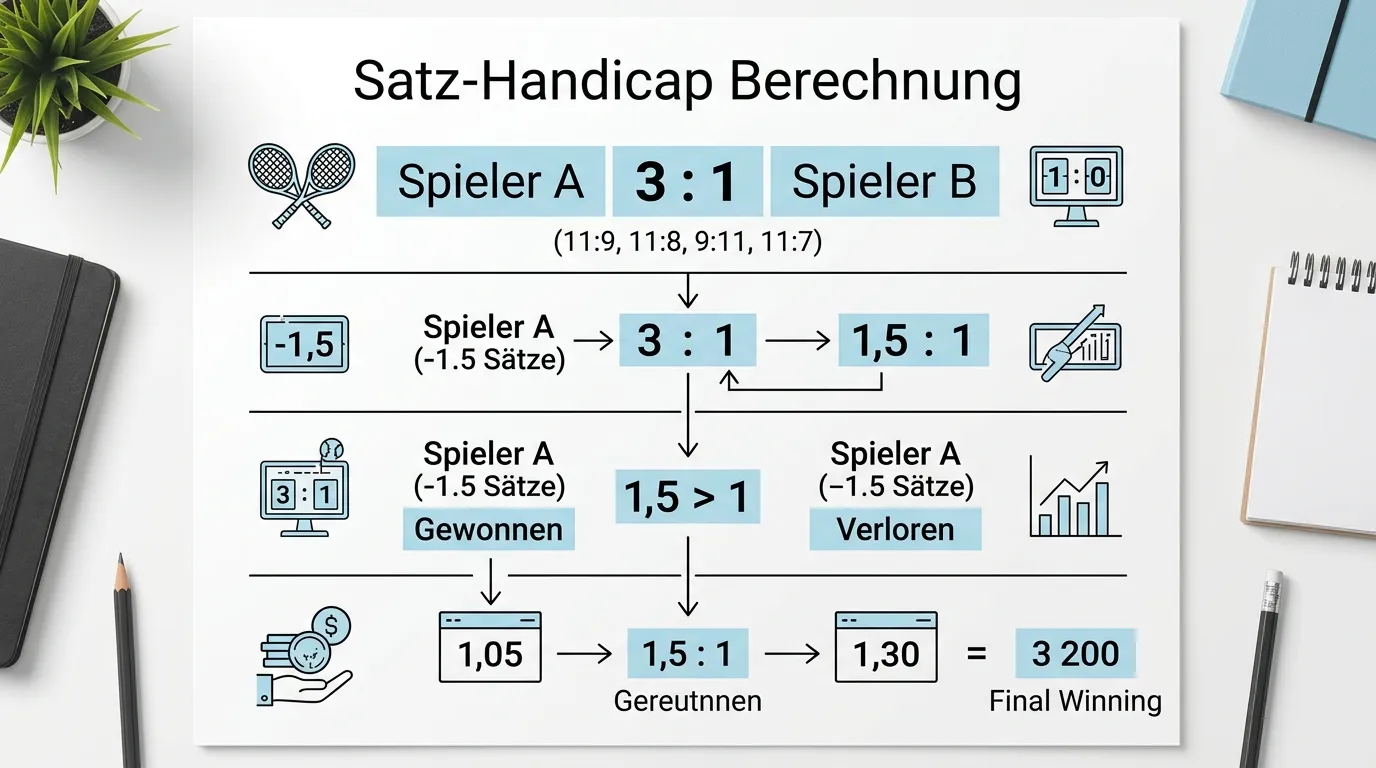 Satz-Handicap-Markt beim Squash – Beispiel Quotenberechnung auf Basis von PSA Weltranglisten-Positionen