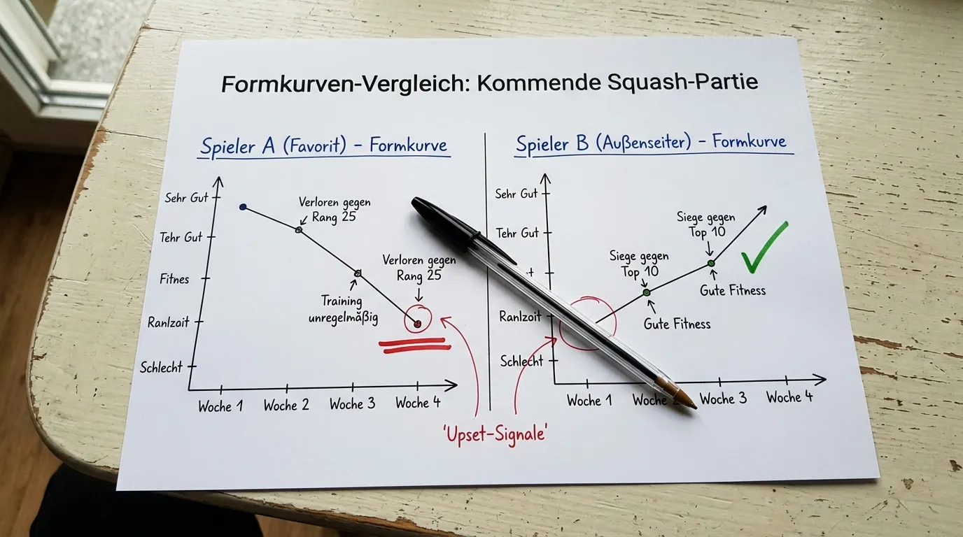 Upset-Signale im Squash erkennen – Formvergleich und Ranglisten-Analyse für Außenseiter-Kombiwetten