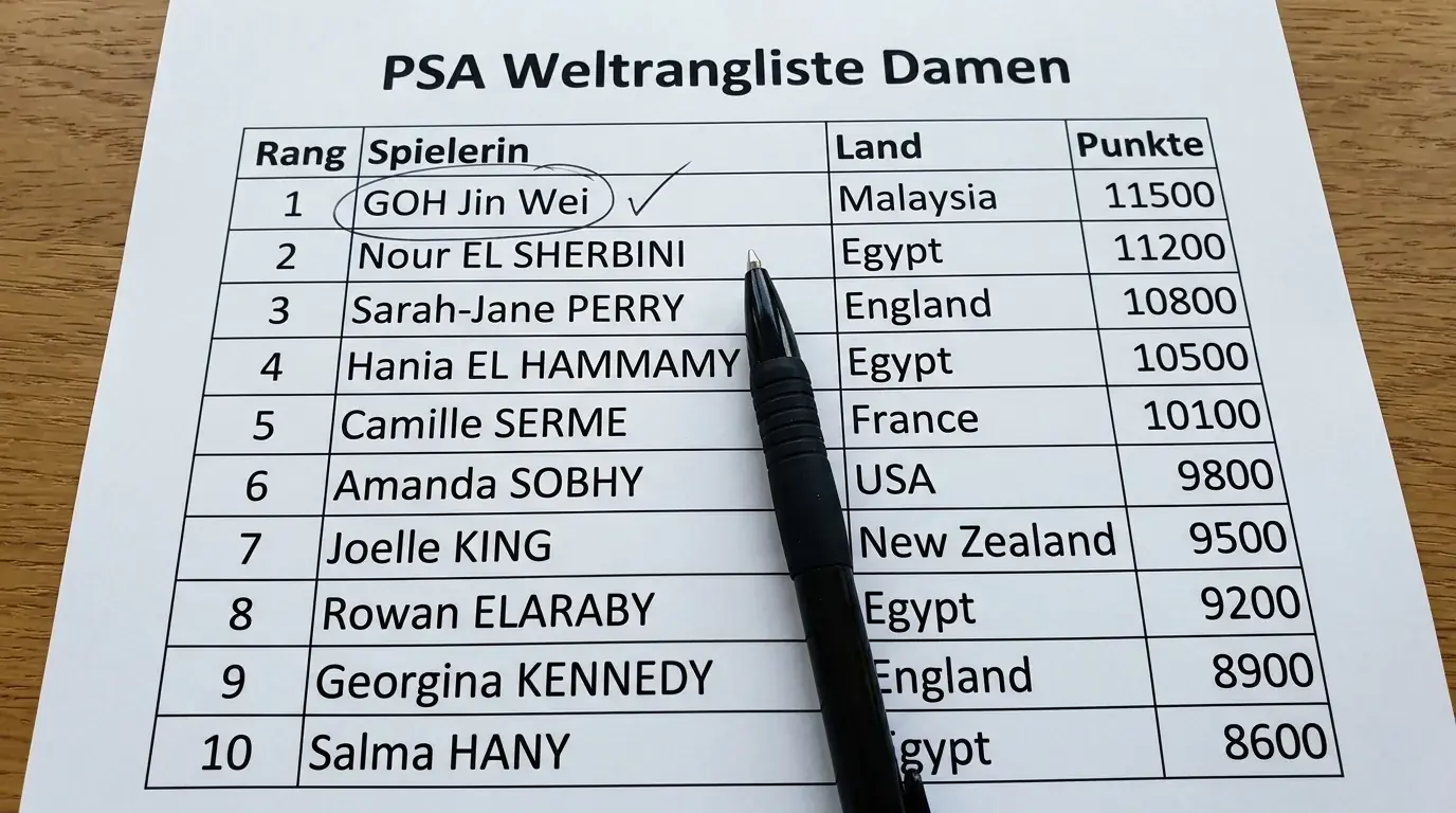 PSA Damen Tour Top-Spielerinnen – Weltranglisten-Führende im Damen-Squash für Kombiwetten-Analyse