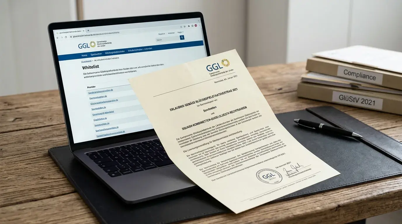 GlüStV 2021 Rechtsrahmen für Squash Kombiwetten in Deutschland – GGL Whitelist und § 21 Amateurverbot