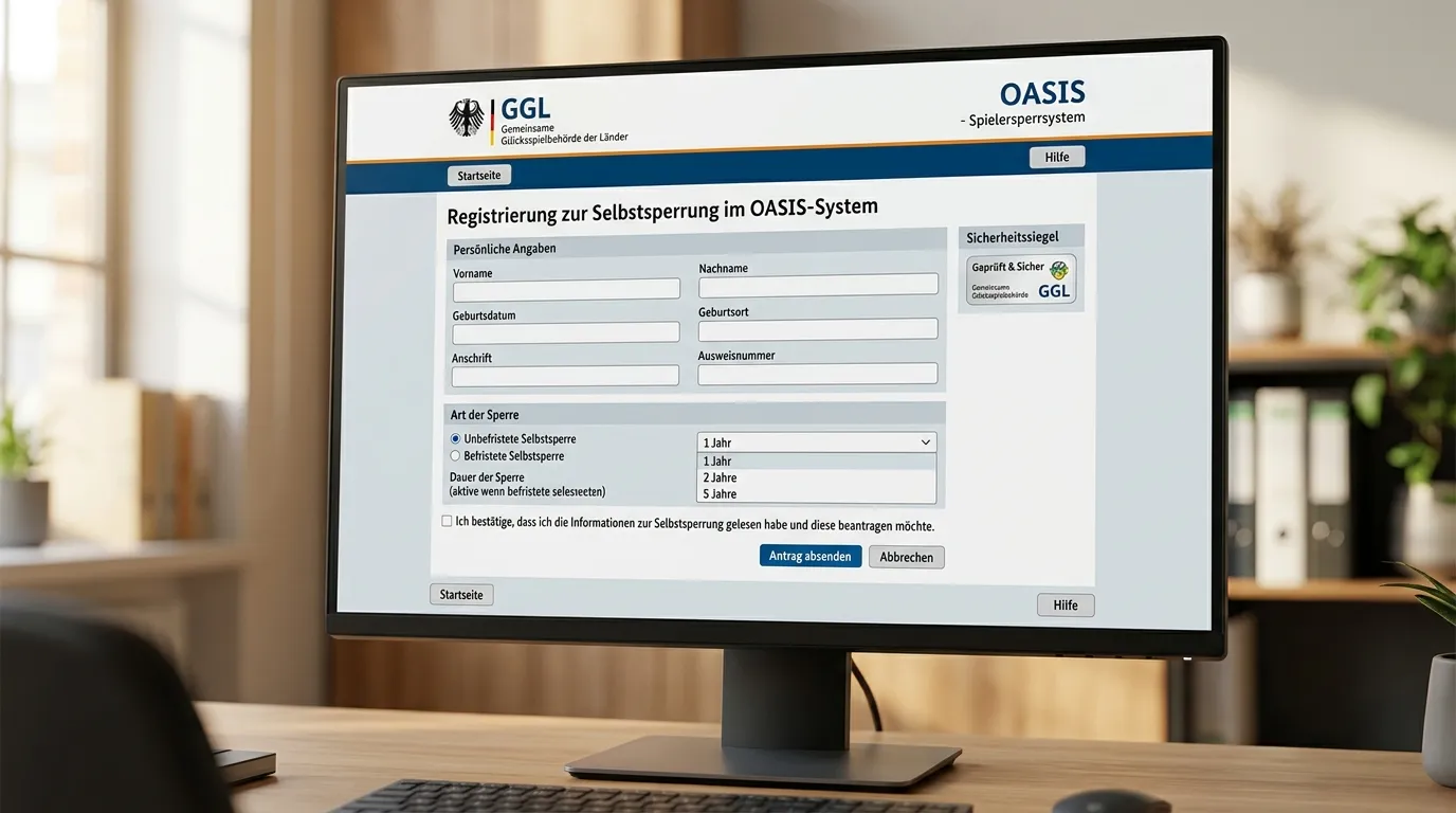OASIS und LUGAS Spielerschutz-Systeme der GGL erklärt – Selbstsperre und Einzahlungslimits für Sportwetter