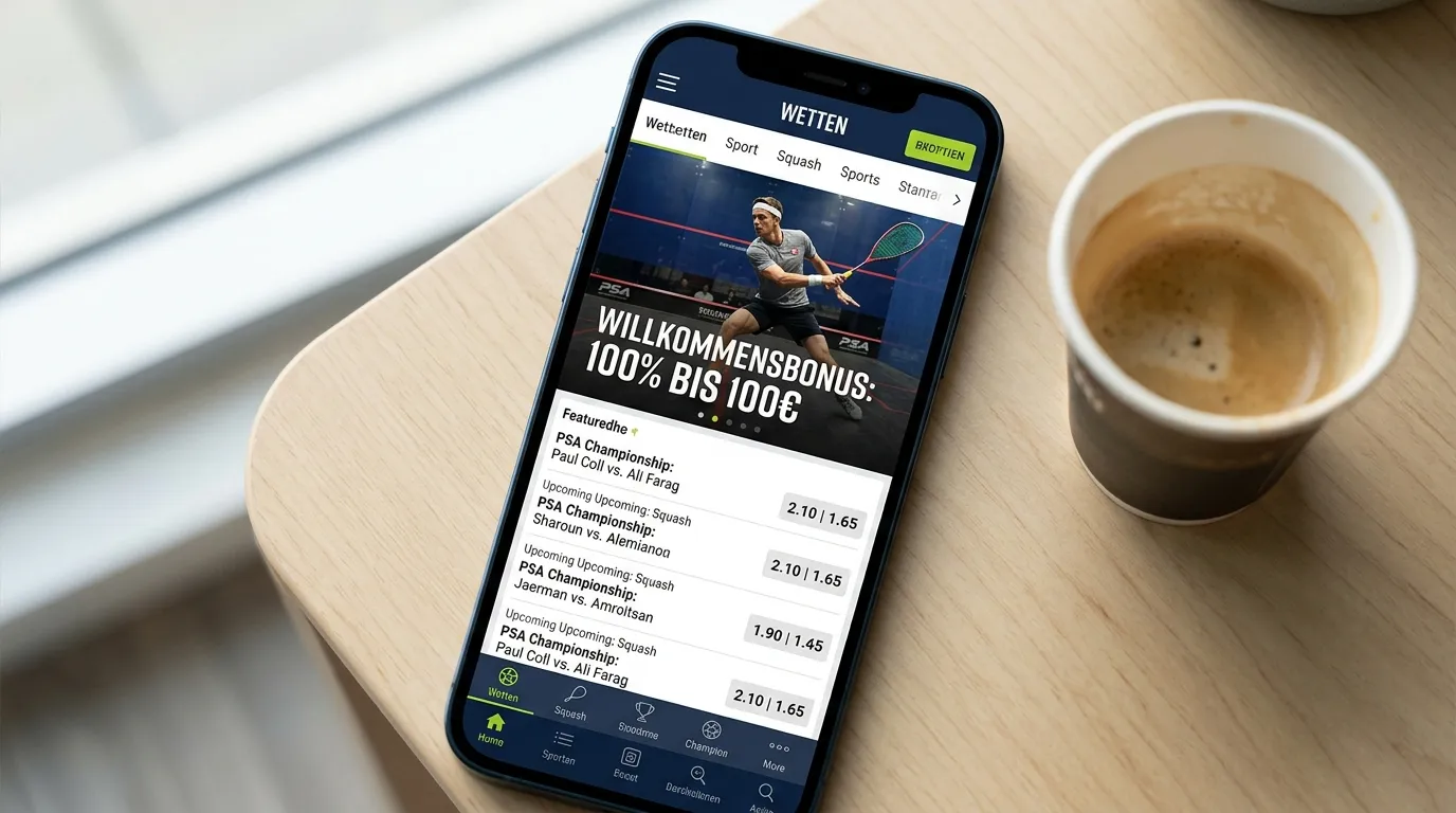 Squash Wetten Bonus für Kombiwetten: Willkommensbonus, Freiwetten und Kombi-Promotions bei GGL-Anbietern